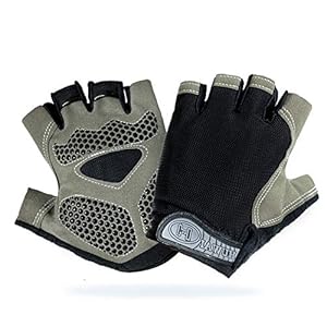 Gants Cyclisme Homme Vélo Gant Fitness de Sport Demi-Doigts Anti-dérapant Gants Respirante d’été 3D Gel pour VTT Gym Randonnée Escalade