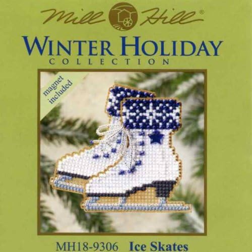 Ice Skates - Winter Holiday - Cross Stitch Kit