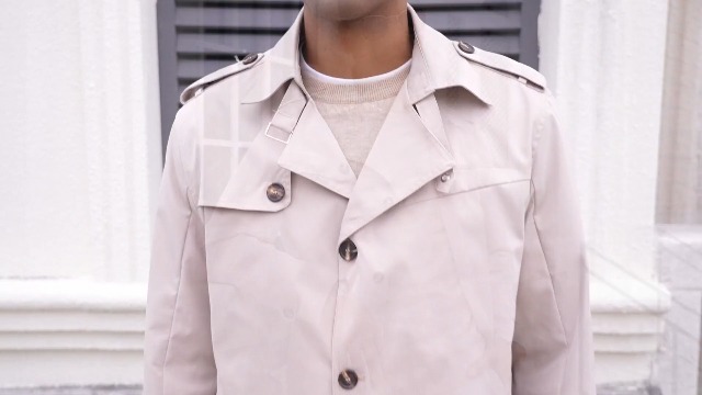 Trench Doppiopetto Uomo - Giacca Lunga Antivento Con Cintura, Per Primavera E Autunno - Foto 3