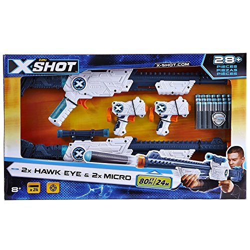 X-Shot Combo Double Hawk Eye & Double Micro Blasters