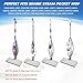 Tidy Monster Steam Mop Pads with Scrub Strips Microfiber Replacement Pad Refills for Shark Steam Pocket Mop S3500 Series S3501 S3601 S3550 S3801 S3901 SE450 S3601D S3901D (3pc-White)