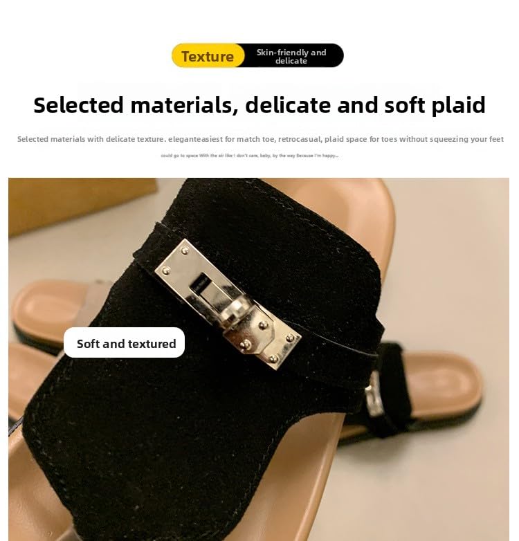 Slippers women's summer outer wear new toe cool slippers women's T-shaped belt buckle one-word slippers breathable, comfortable,convenient outdoor sports2