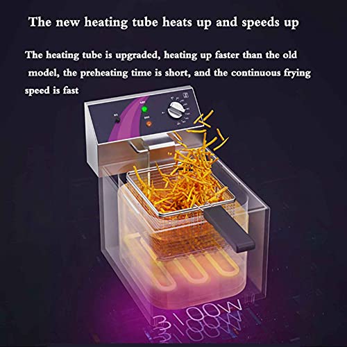 Fritteuse Super 12L Elektrische Fritteuse 3100w Kommerziell 201 Edelstahl Pommes Fritteuse 0~200°c Automatische… – Bild 3