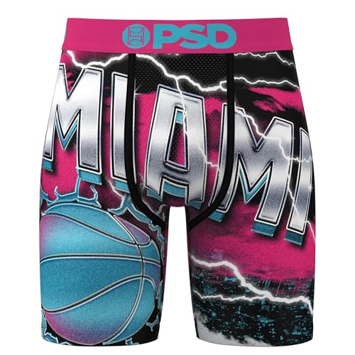 PSD Mens Travel Miami Florida Boxer Briefs - 7 Inch Inseam Breathable and Supportive Men's Underwear with Moisture-Wicking2