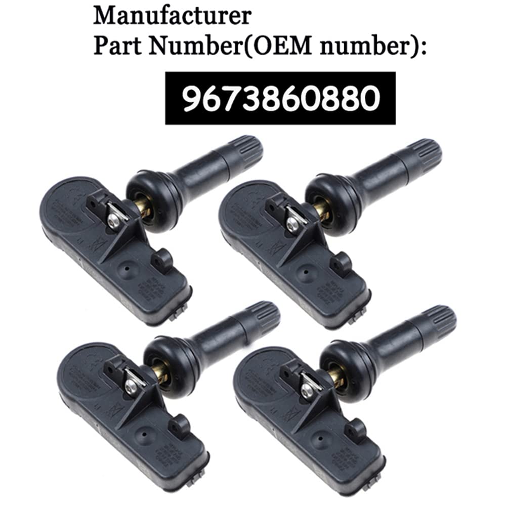 Sensor de presión de neumáticos TPMS para Peugeot 307 T5 308 T7 3008 T84 5008 W24 Rcz T75 (4 Unidades)