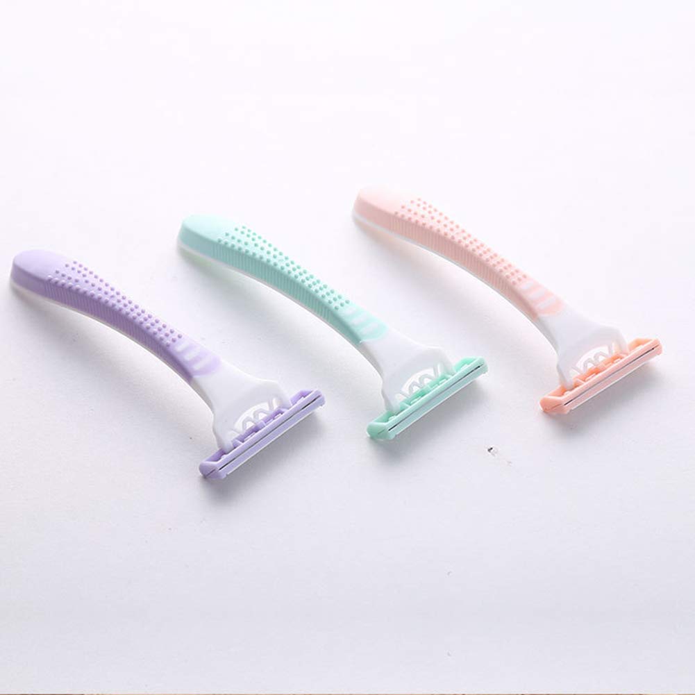 Epilatore di rasoio di capelli con lama in acciaio inossidabile per rasatura, epilazione per adulti e donne, colore B