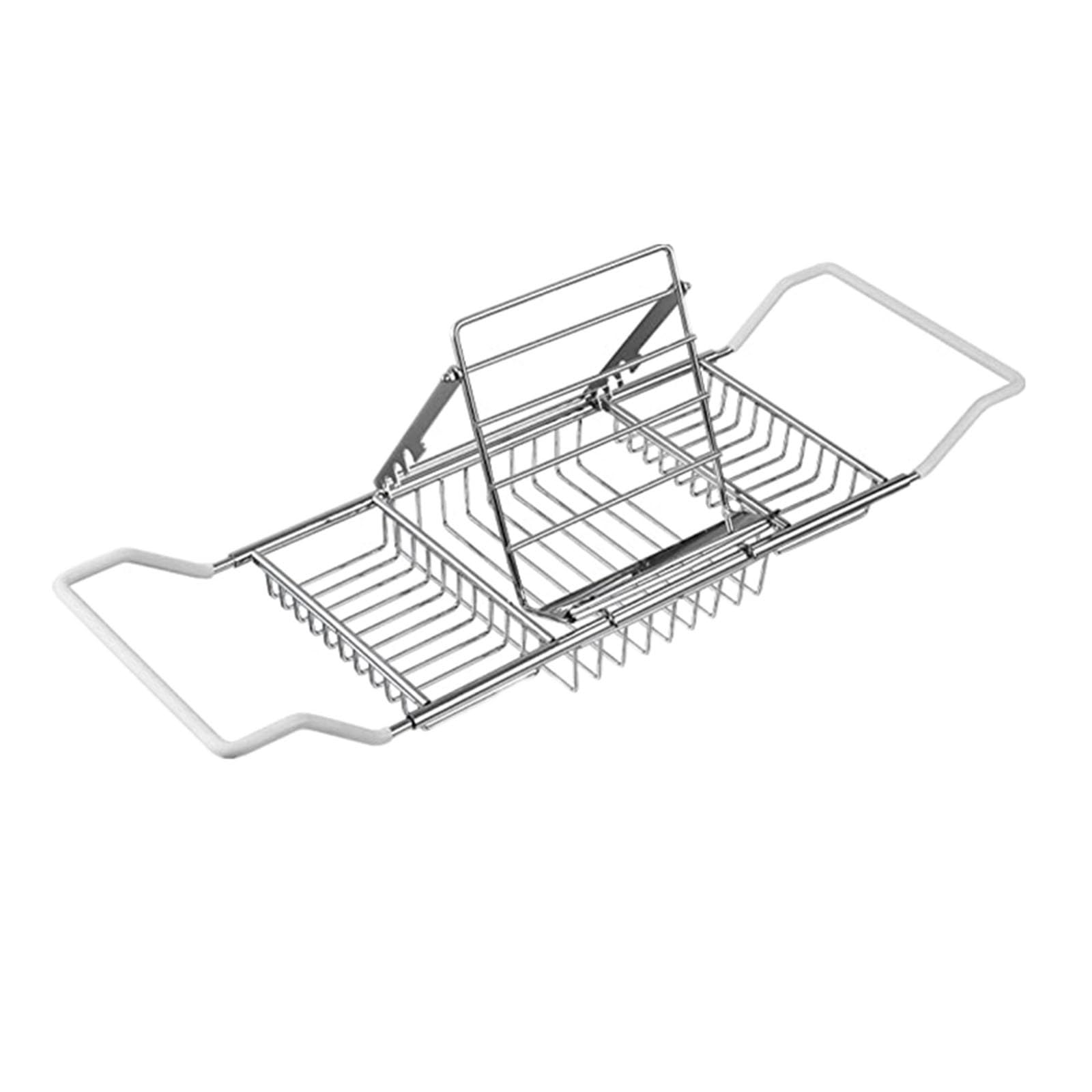 JKJZSALJ Bath Traybathtub Rack Stainless Steel 304 Telescopic Bath Rack Hotel Bathtub Bathtub Storage Rack 62 20Cm