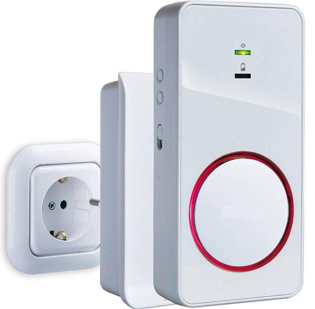 Esterilla de alarma por radio XL – Ayuda de cuidado – con 1 receptor móvil Vibración – 140 cm x 40 cm – Prevención de caídas – Protección contra la demencia