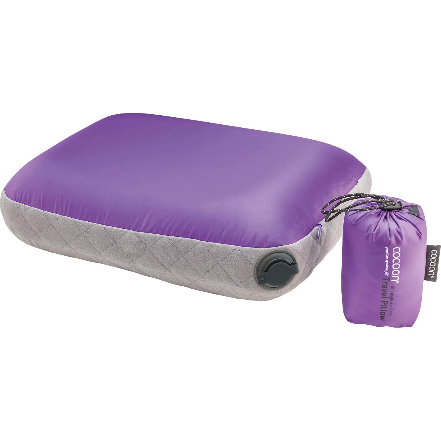 Cocoon Purple Air Core Ultralight Pillow /Grey 28 X 38 Cm