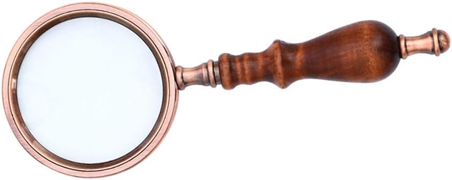 lente di ingrandimento con maniglie in legno