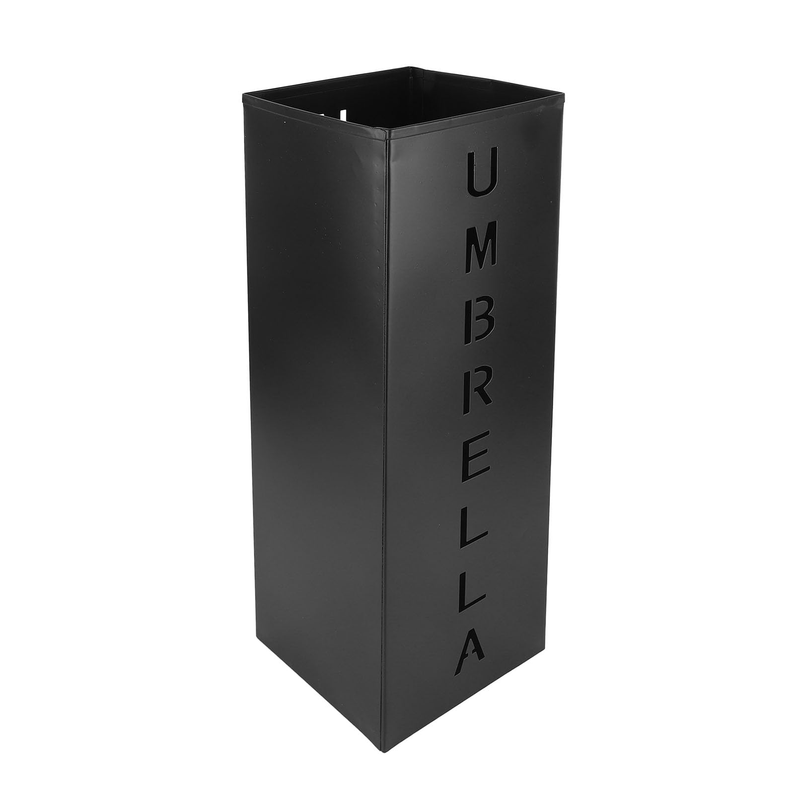 WINH Portaombrelli, Secchiello per Ombrelli in Metallo, Elegante Quadrato Impermeabile Dal Design Cavo per Ufficio