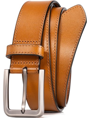 Image of WOLFANT Men's Dress Casual Every Day Leather Belt,100% Italian Full Grain Real Solid Leather P307