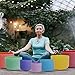 FMTY Perfect Pitch(±10HZ) Color crystal singing bowl set meditaion chakra singing bowl set of 7pcs 6-12inch with Two travel bags and 7 soft bags for sound bath bowl (432HZ Color 6-12inch 7PCS)