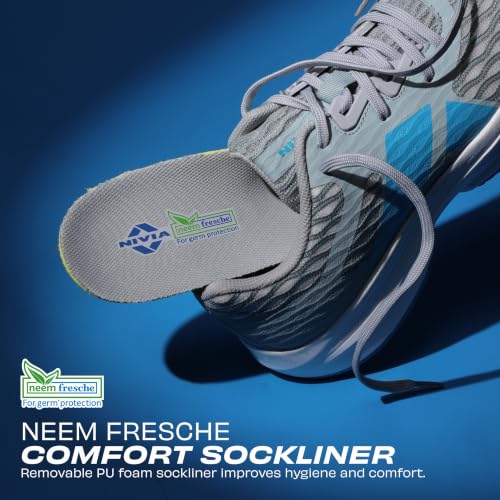 Image of Nivia Breeze Training Shoes for Men, Lightweight Lace‑Up Knit Upper, Duo‑Foam Comfort Midsole, Textured Rubber Outsole, Ideal for Gym, Running & Cross‑Training