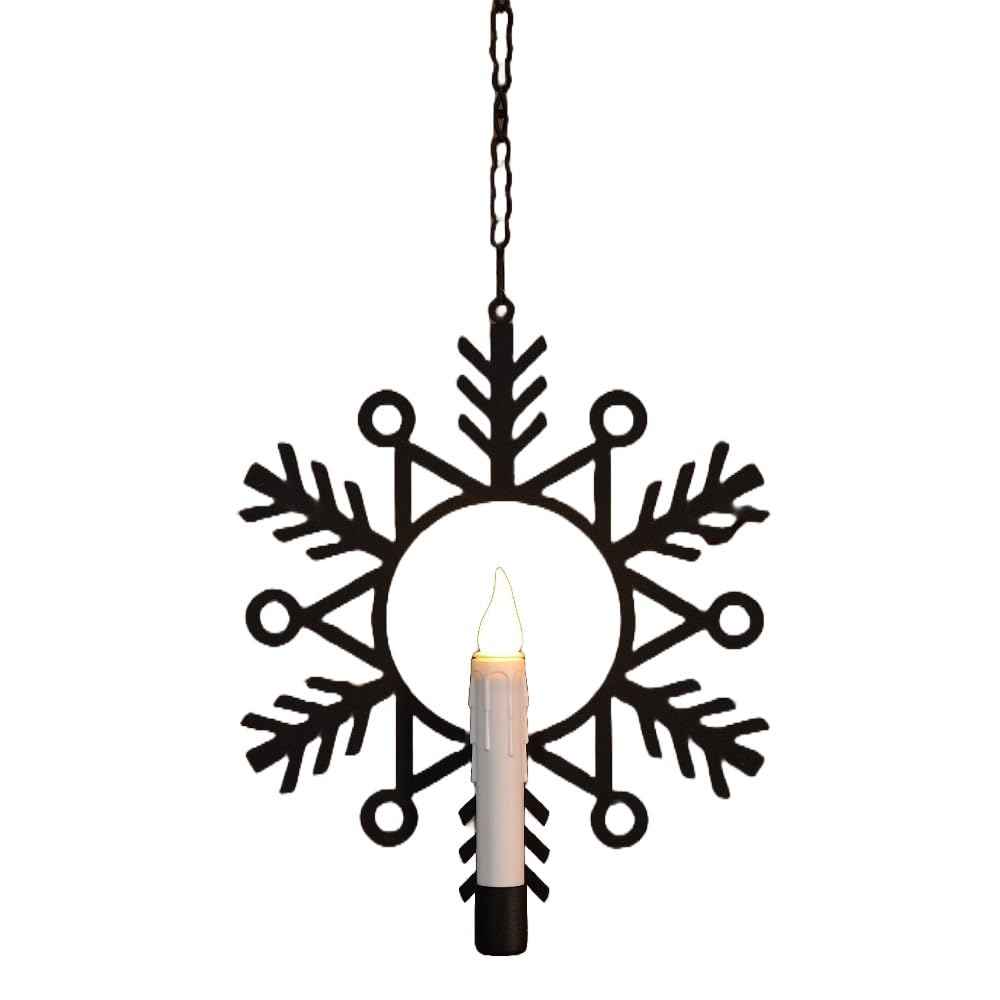 NOMA Hanging Snowflake Light, Black, 29 cm (Pack of 1), 29cm - Image 2