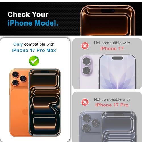 Image of CEDO Magic Box Tempered Glass for iPhone 17 Pro Max | Dust & Bublle Free Installation Screen Protector with auto Alignment Tool | HD Clear Quality Tempered Glass with Easy Installation Kit (Black)
