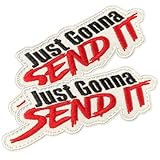 Just Gonna Send It Funny Patches, Hook & Loop Patch for Hats Vests Jackets Backpacks Uniforms