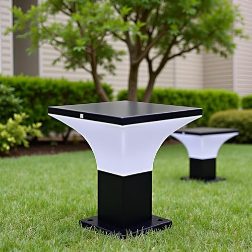 Image of Lyse Decor Gate Lights for Outdoor Waterproof, Gate Lamps for Main Gate, Pillar Light, Farmhouse Boundry Light and Decorative Outdoor Lamp (GL55, Pack of 2)