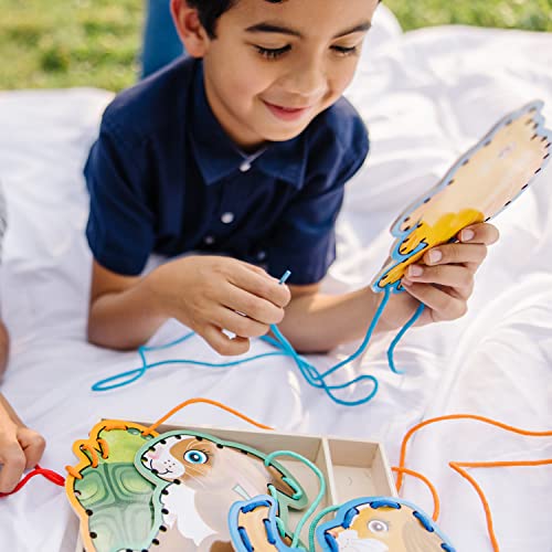 Melissa & Doug Lace and Trace Activity Set: Pets - 5 Wooden Panels and 5 Matching Laces - image 5