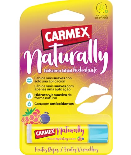 Carmex Naturally Bálsamo Frutos Rojos