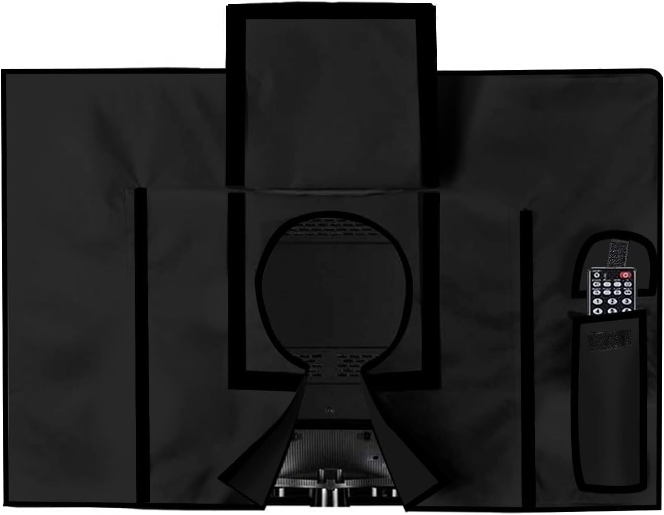 MaxAwe copertura per TV da esterni 118 x 74 x 14 cm resistente alle intemperie nero