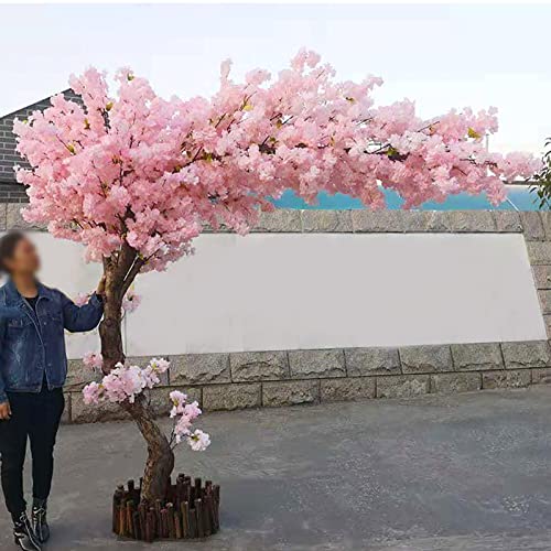 Arbre de fleur de cerisier artificiels rose faux sakura plante interieure 1m80