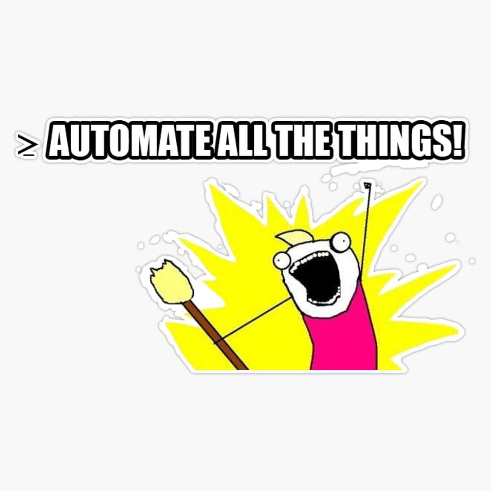 Amazon.com - Automate All The Things! Sticker Vinyl Bumper Sticker ...