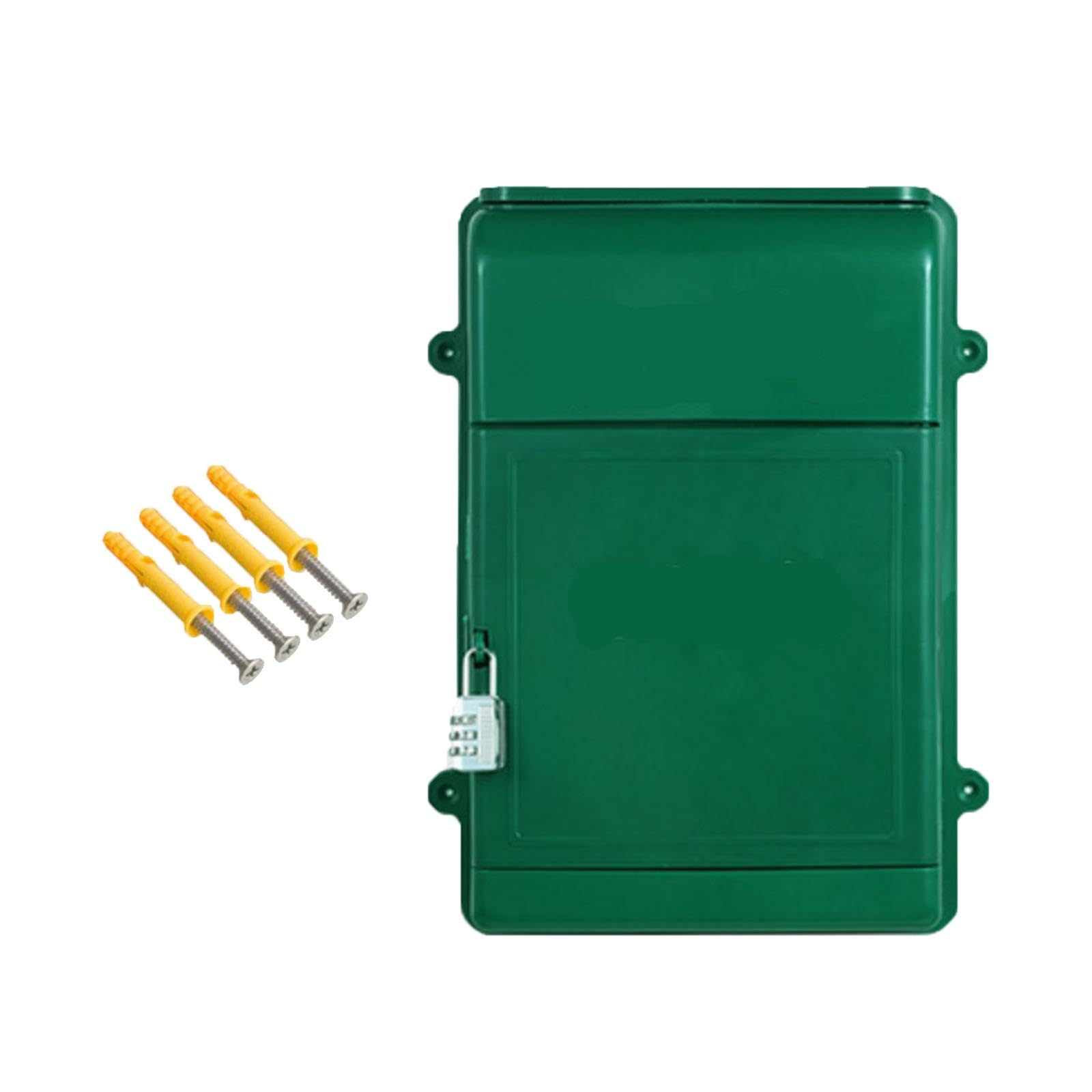 LR Decor E-Shop Wall Mounted Mailbox with Combination Lock 13.5x10x4inch for Hotel Business Green-image-33