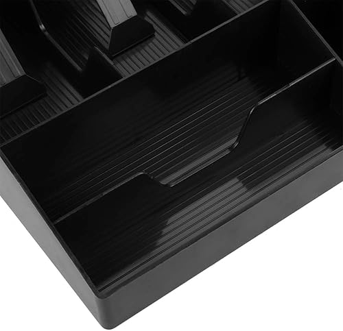 Miniatura 9 de Bandeja para efectivo, caja registradora de 12.6 in x 10.6 in, 4 billetes, 4 ranuras, bandeja de inserción, bandeja de efectivo para reembolso, caja