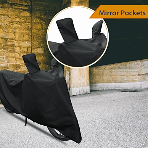 Image of All Weather Protection Scooty Bike Cover for Pulsar 150 Large - Anti UV - Dustproof - Polyester Top of The Line Scooty Cover Black
