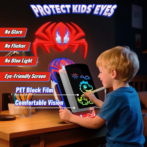 Cool LCD Writing Tablet with Web Stylus & Web Grip–Fun Doodle Board for Kids, Colorful Drawing Pad Toys Birthday Gifts for 3 4 5 6 7 8 10 Year Old Boys Girls Toddler Age 3-4 4-6 6-8 8-12,Outdoor Toys - Image 5