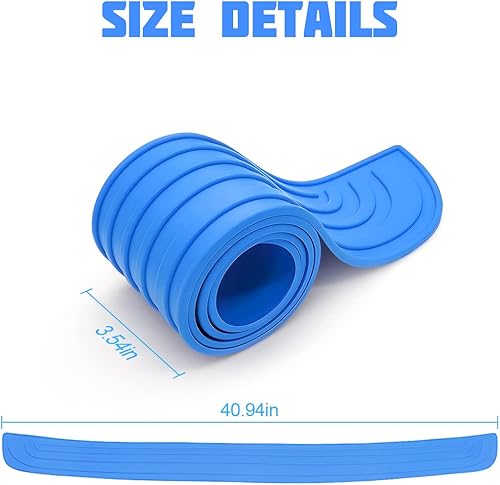 Vista 11 de Protector de parachoques trasero de automóvil, protector de goma antiarañazos para puerta de maletero de entrada, tira de protección antideslizante