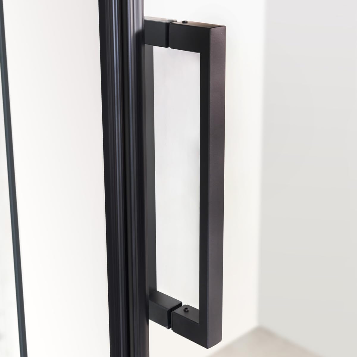 Yellowshop - ZEN Porta doccia scorrevole vetro trasparente anticalcare 8 mm cm 100-120-140-160 H 200 telaio Nero opaco (Nero, 160 cm)