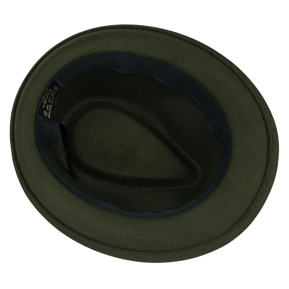 FREEBIRD99 100% feltro di lana Panama Fedora cappello corto trilby cappello piatto per uomo donna