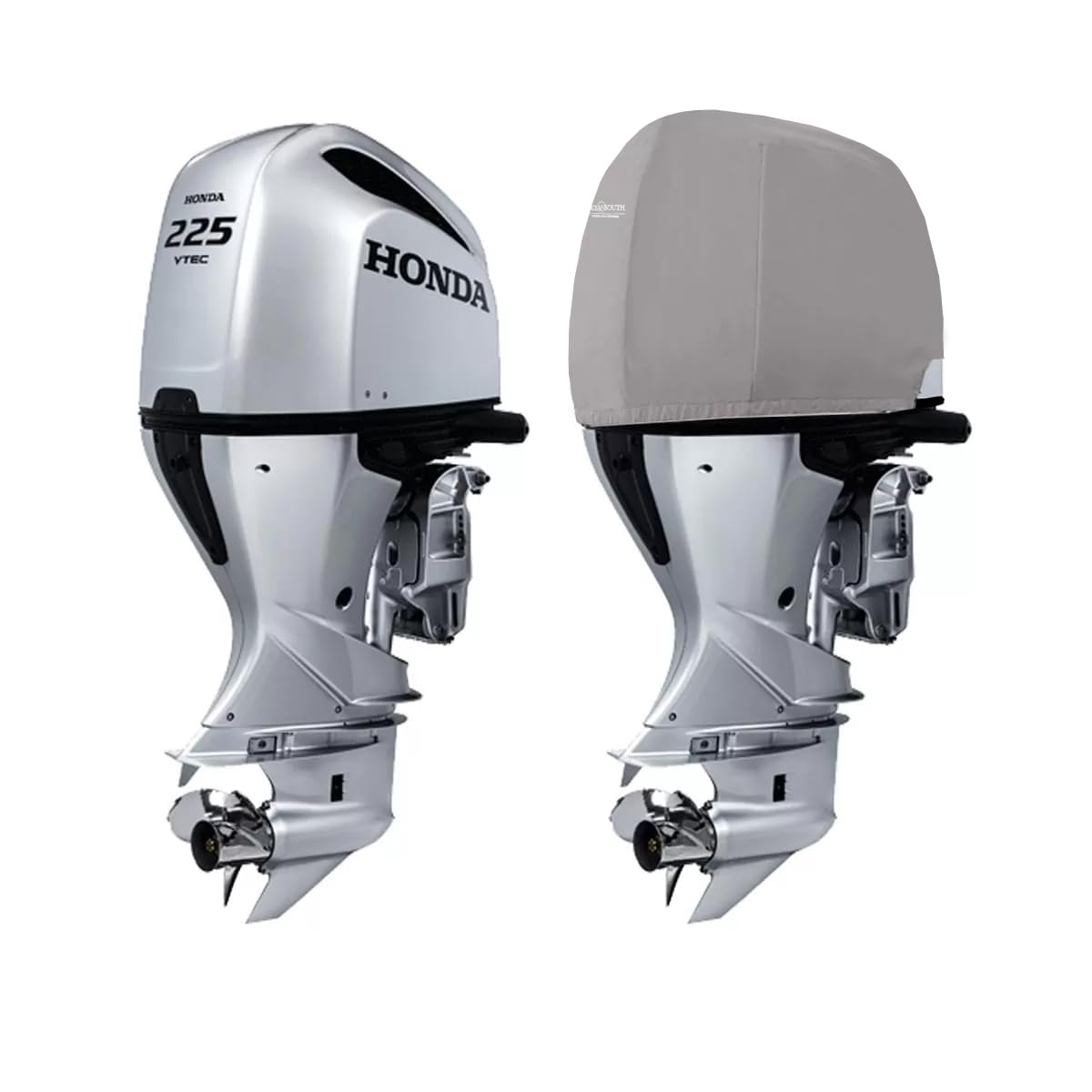 [Oceansouth Custom fit Cowling Cover Compatible with/Replacement for [Outboard Engines] + [Honda] + [BF200-BF250 V6 3.6L (from 2019 up to 2024) (for Storage only)].