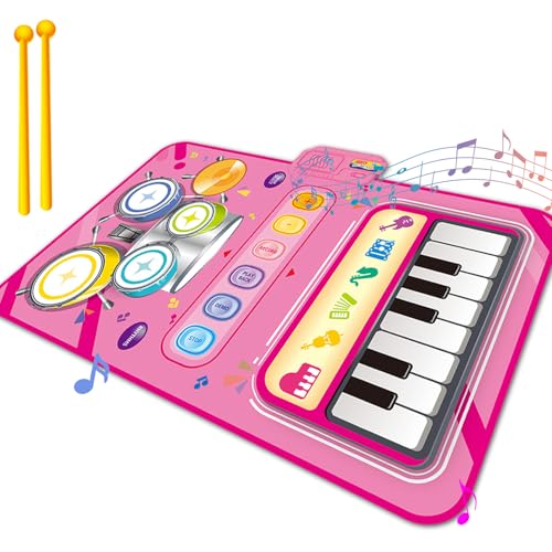 2-in-1 Piano & Drum Play Mat