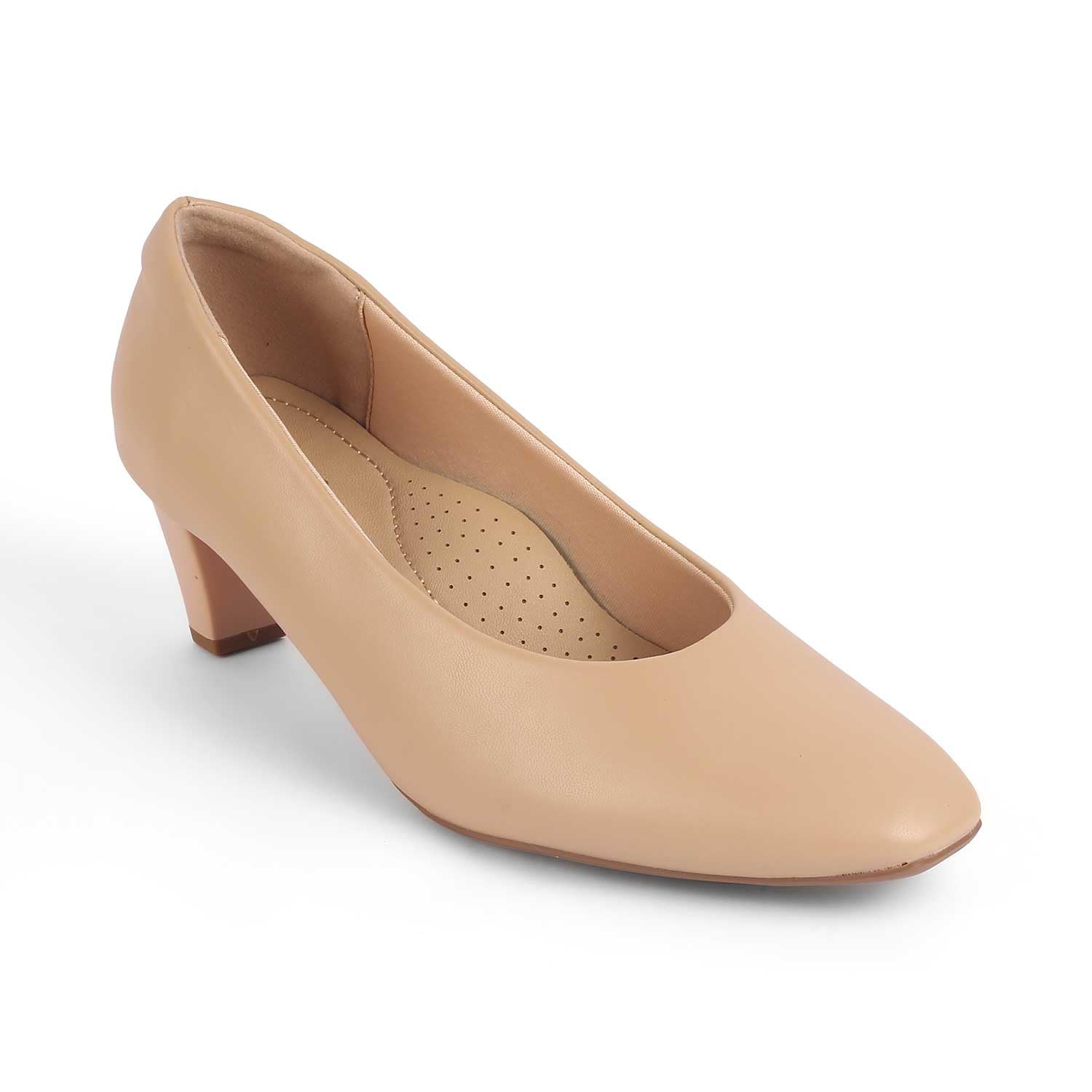 tresmode NANOI Womens Block Heels Pump Shoes Tan, 3 Uk / 36 EU - Almond Toe Ladies Footwear Soft Comfortable Sandals (B0DDJB1JSQ) Amazon Price History, Amazon Price Tracker