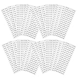 MAGICLULU 2500stücke Selbstklebende Kleidungsgrößenetiketten Transparente Aufkleber Für T-shirt Hose Schuhe Mütze Praktische Etiketten Für Bekleidungshändler