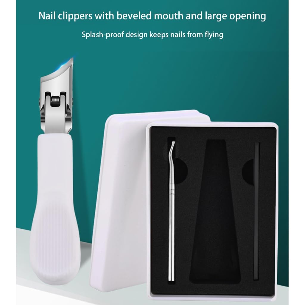 Professional Beveled Edge Nail Cutter Stainless Steel Construction Anti Scattering Design For Thick Nail And Seniors