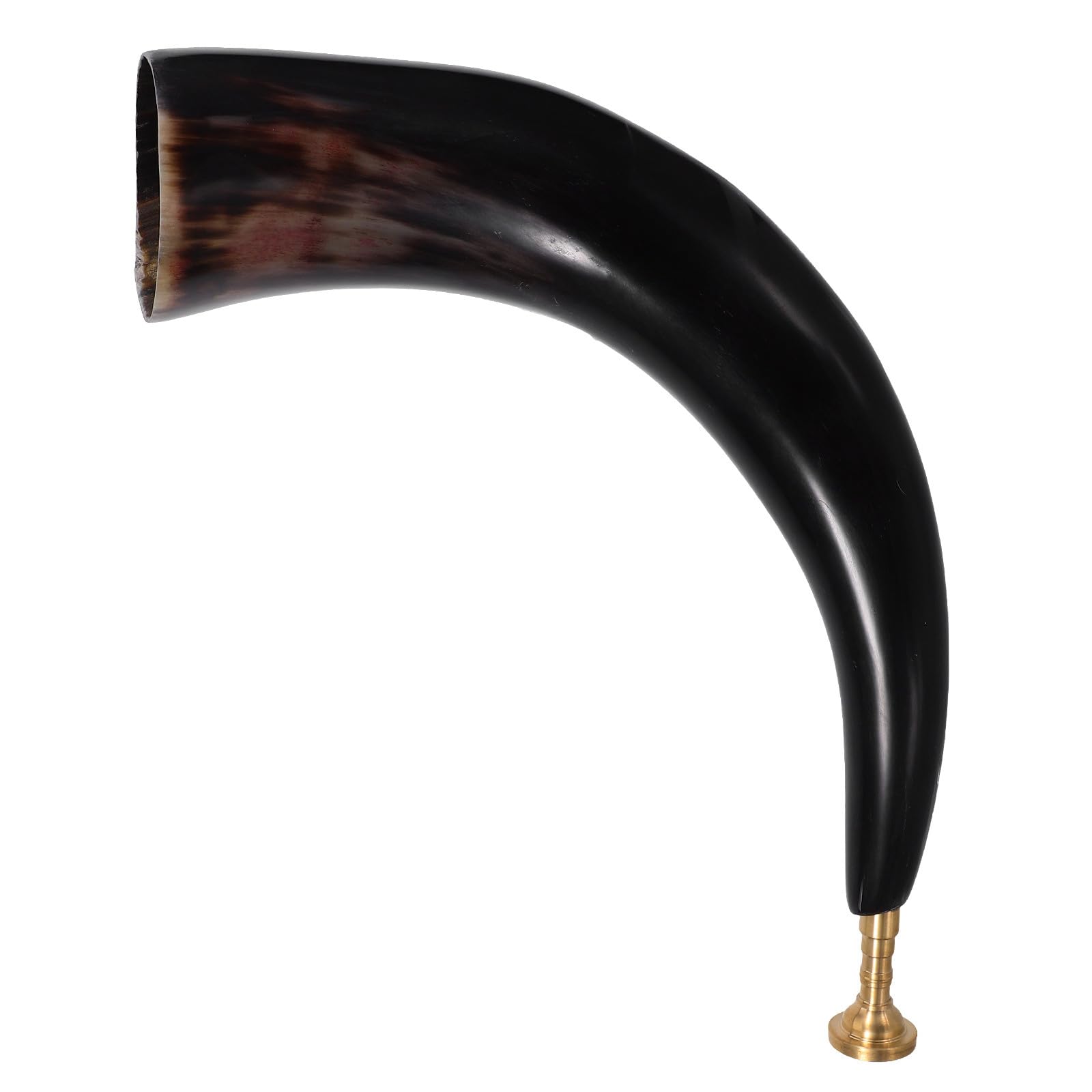 Authentisches Wikinger Horn Echt aus Oxhorn mit Tiefem Klang Tragbar und Festivals Sowie Piratenparty Zubehör im Rustikalen Design