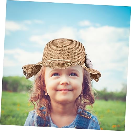 VICASKY Summer Sun Cap and Straw Bag for Breathable Wide Brim Straw Beach Hat with Portable Tote UPF Sun Protection Fisherman Style Comfortable and Lightweight for Outdoor Play Khaki4