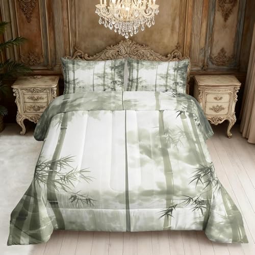 Couette imprimée encre de Chine en microfibre douce 90x190 cm