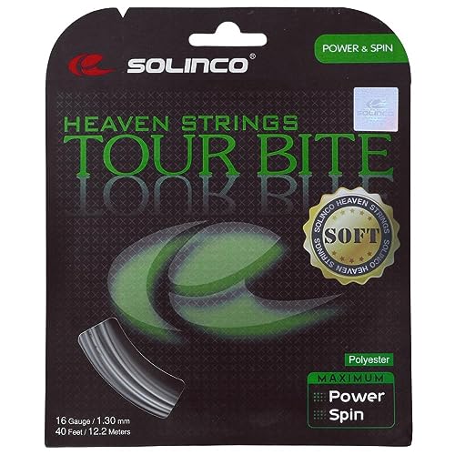 Solinco Conjunto de Cuerdas Tour Bite Soft, Plata, 12,2 m, 0555220121900016