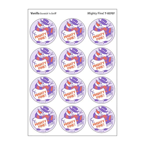 Mighty Fine!/Vanilla Scent Retro Scratch 'n Sniff Stinky Stickers by