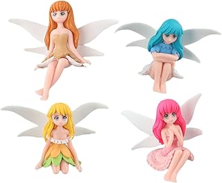 Miniature Fairies Set of 4 Enchanting Decorations for Your For garden or Cake Celebrations