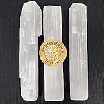 New Age Imports, Inc.® ~ Premium Quality Selenite Sticks 4". Great for Wicca, Reiki, Healing, Metaphysical, Chakra, Positive Energy, Meditation, Protection, Decoration or Gift (4" - 3 Stick Pack) - Image 3