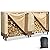 Dnswez 8ft Firewood Rack Cover, 600D Oxford Heavy Duty, Weatherproof & Waterproof with Black Storage Bag - Indoor/Outdoor Protection (96" L x 24" W x 42" H)