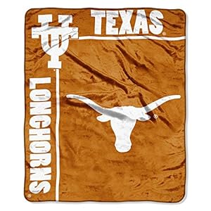 Northwest NCAA Texas Longhorns Unisex-Adult Raschel Throw Blanket, 50″ x 60″, School Spirit