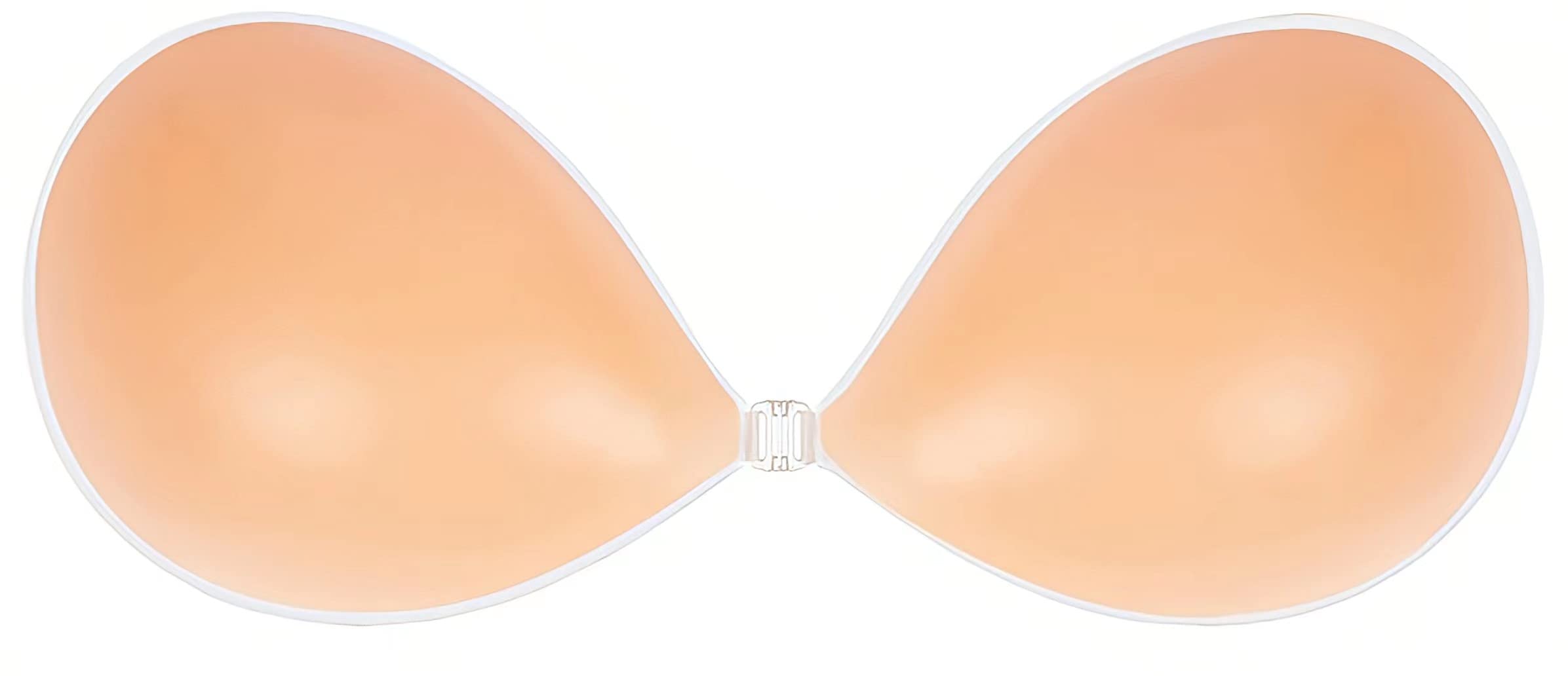 KISWON Push Up Sticky Adhesive Bra pasties Nipple Covers Invisible Backless Strapless Bra for Women