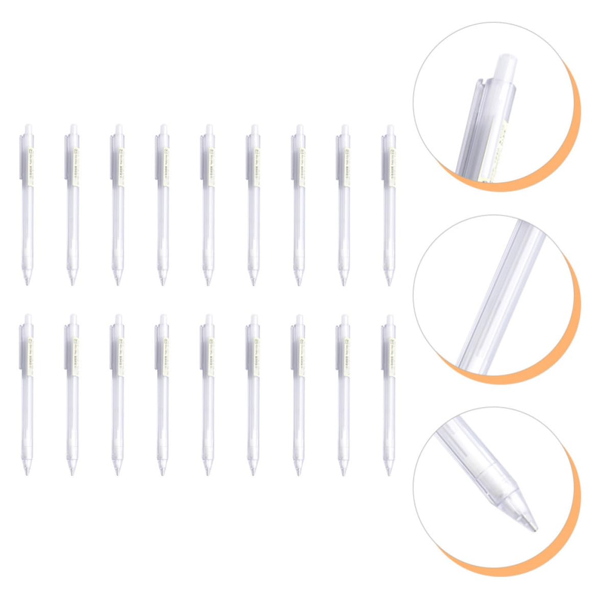 Lápices Mecánicos de Plástico 0, 5mm 50 Piezas Blanco